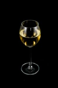 wine fundamentals, wine glass on black background
