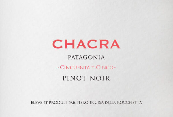 2014 Bodega Chacra, Cincuenta y Cinco Pinot Noir, Patagonia 6x75cl