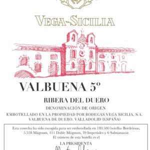 2011 Vega Sicilia, Valbuena 5.°, Ribera del Duero 3x75cl
